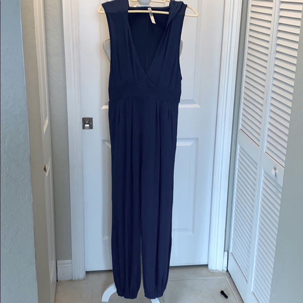 Free people lounge hooded jumpsuit
